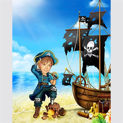 Little Pirate Caricature from Photos - myDaVinci